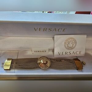 BNIB Versace gold bracelet statement piece Medusa